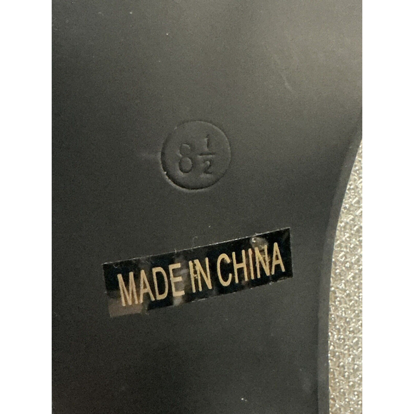 Womans De Blossom Collection 8.5 Silver Sparkly Platform Heel Dress Shoe - Picture 9 of 11